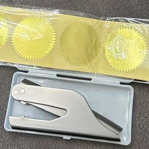 Book Embossing Tool with case. No seal mold included